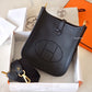 HERMES Mini Evelyne TPM 16 Amazone Noir Black Clemence Gold Hardware U Stamp