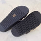 HERMES Black Noir Chypre Calfskin Sandals Size 36.5 EU