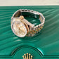 ROLEX Datejust 28 Champagne 10 Diamonds Dial Fluted Bezel Two-Tone Jubilee Bracelet 279173