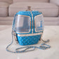 CHANEL 19K Limited Edition Evening in the Mountain Gondola Minaudiere Clutch Light Blue Lucite Enamel Crystals Silver Hardware