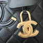 CHANEL Filigree Black Caviar Medium Vanity Case Brushed Gold Hardware