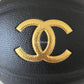 CHANEL 2019 Limited Edition Black Gold CC Logo Basketball and Black Chain Harness Gold Hardware