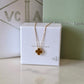 VAN CLEEF ARPELS VCA 18KT Yellow Gold Tiger Eye Vintage Alhambra 2021 Pendant Necklace