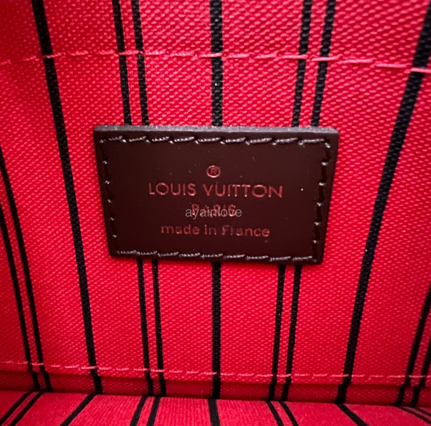 LOUIS VUITTON Neverfull PM Damier Ebene Gold Hardware