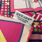 HERMES Pink Silk Colliers et Chiens Shawl Scarf 90