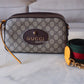 GUCCI Neo Vintage GG Supreme Messenger Camera Bag Gold Hardware