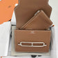 HERMES Roulis Slim Evercolor Gold with Inner Zipped Pouch Palladium Hardware (Z Stamp)