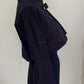 HERMES Dark Navy Cotton Three-in-One Trench Coat Vest Size 34