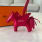 HERMES Rodeo Pegase PM Bag Charm Rose Mexico Stamp B