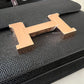 HERMES Constance Mini 18 Noir Black Epsom Rose Gold Hardware W Stamp