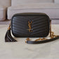 Yves Saint Laurent YSL Light Musk Green Calf Skin Mini Lou Chevron Quilting Gold Hardware