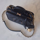 CHANEL Filigree Black Caviar Medium Vanity Case Brushed Gold Hardware