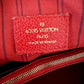 LOUIS VUITTON Lumineuse Red Orient Monogram Empreinte PM Satchel Gold Hardware