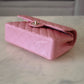 CHANEL 19S Iridescent Pink Caviar Small Classic Flap Light Gold Hardware