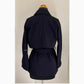 HERMES Dark Navy Cotton Three-in-One Trench Coat Vest Size 34