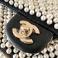 CHANEL 19S Pearl Mini Flap Bag Light Gold Hardware