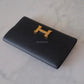 HERMES Constance Noir Black Epsom Long Flap Wallet Gold Hardware