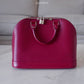 LOUIS VUITTON LV Alma PM Fuchsia Epi Leather Bag Silver Hardware