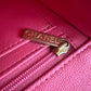 CHANEL 21S Pink Caviar Top Handle Rectangular Mini Brushed Gold Hardware