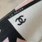 CHANEL 19C Star Pink White Canvas Espadrilles Shoes Size 37 EU