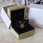 VAN CLEEF ARPELS VCA 18KT Yellow Gold Tiger Eye Vintage Alhambra 2021 Pendant Necklace