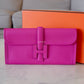 HERMES Jige Elan 29 Veau Swift Clutch Magnolia C Stamp