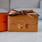 HERMES Constance To Go 18 CTG Clutch Gold Epsom Gold Hardware Z Stamp