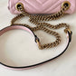 Gucci GG Marmont Mini Matelassé Pink Leather Shoulder Bag