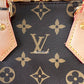 LOUIS VUITTON LV Monogram Speedy 20 Bandouliere Bag Black Strap