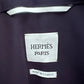 HERMES Dark Navy Cotton Three-in-One Trench Coat Vest Size 34