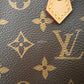 LOUIS VUITTON LV Nano Speedy Monogram Bag *Old Version* Gold Hardware