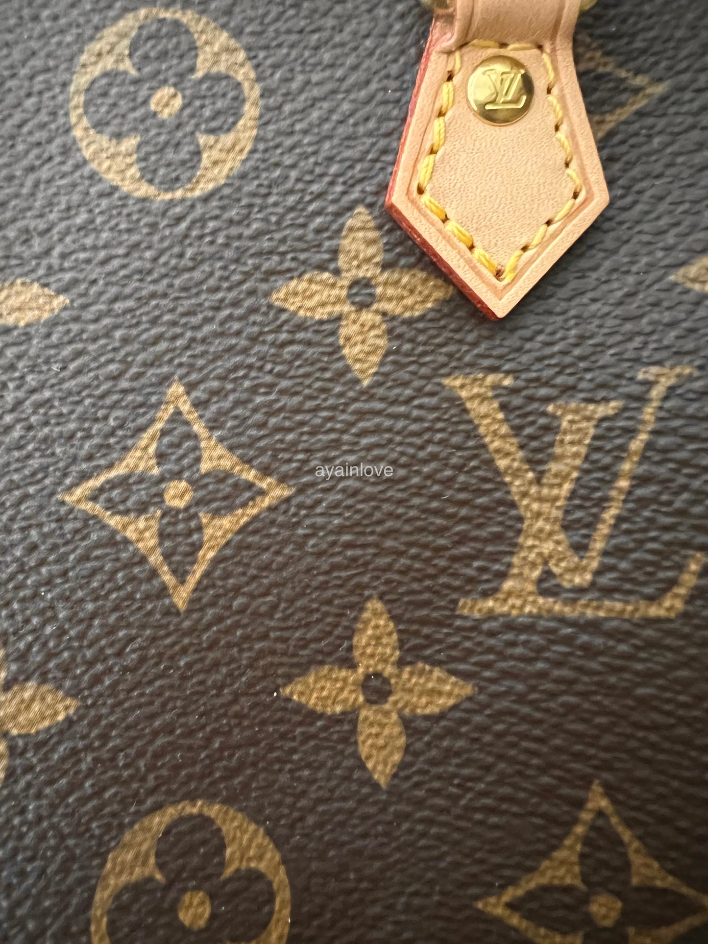 LOUIS VUITTON LV Nano Speedy Monogram Bag *Old Version* Gold Hardware