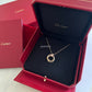 CARTIER Trinity Diamonds 18KT Rose Gold Yellow Gold White Gold Pendant and Rose Gold Necklace