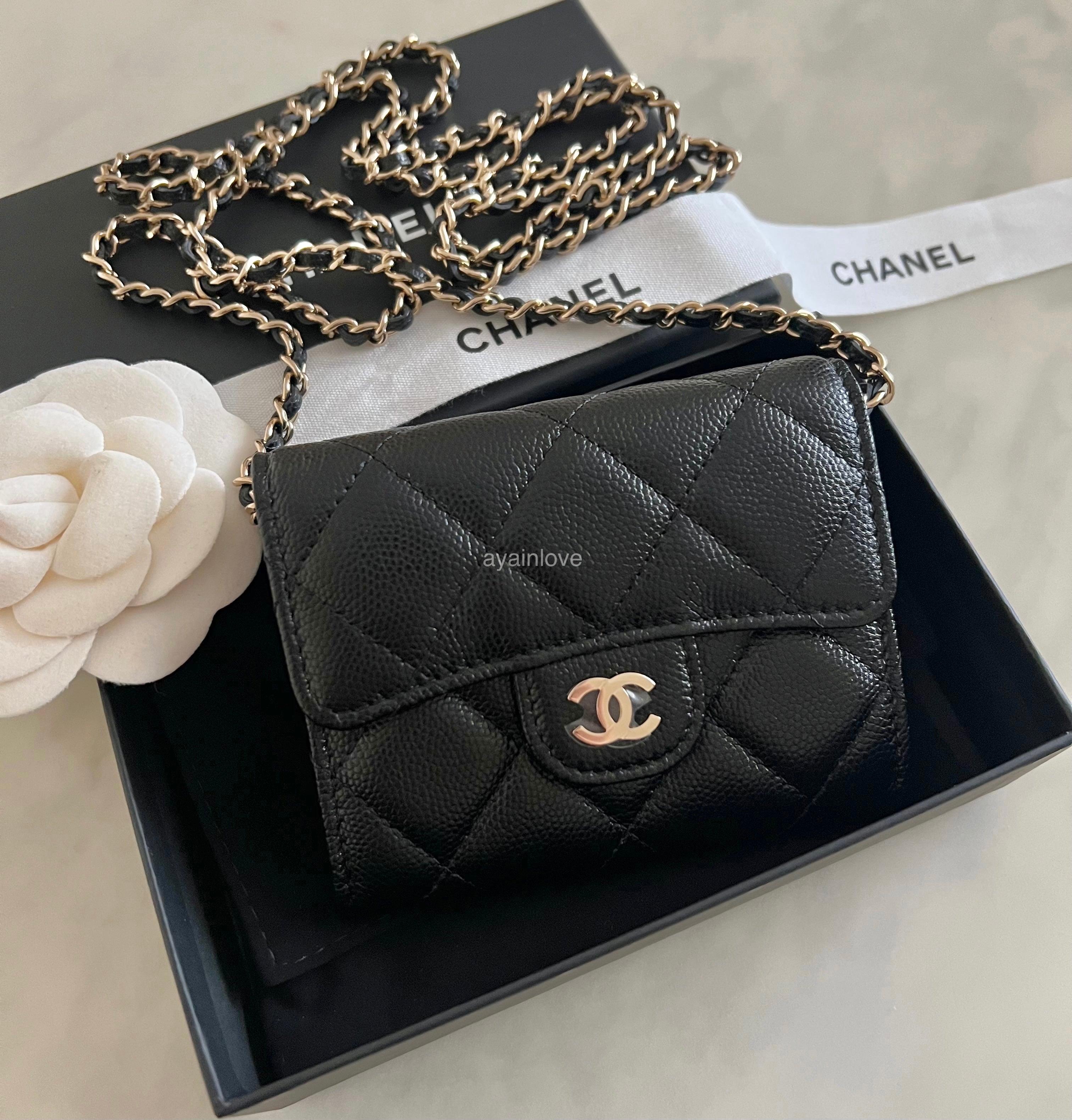 Chanel xl card holder sale