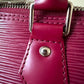 LOUIS VUITTON LV Alma PM Fuchsia Epi Leather Bag Silver Hardware