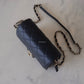 CHANEL 22C Black Caviar Like a Wallet Mini Flap Bag Gold Hardware