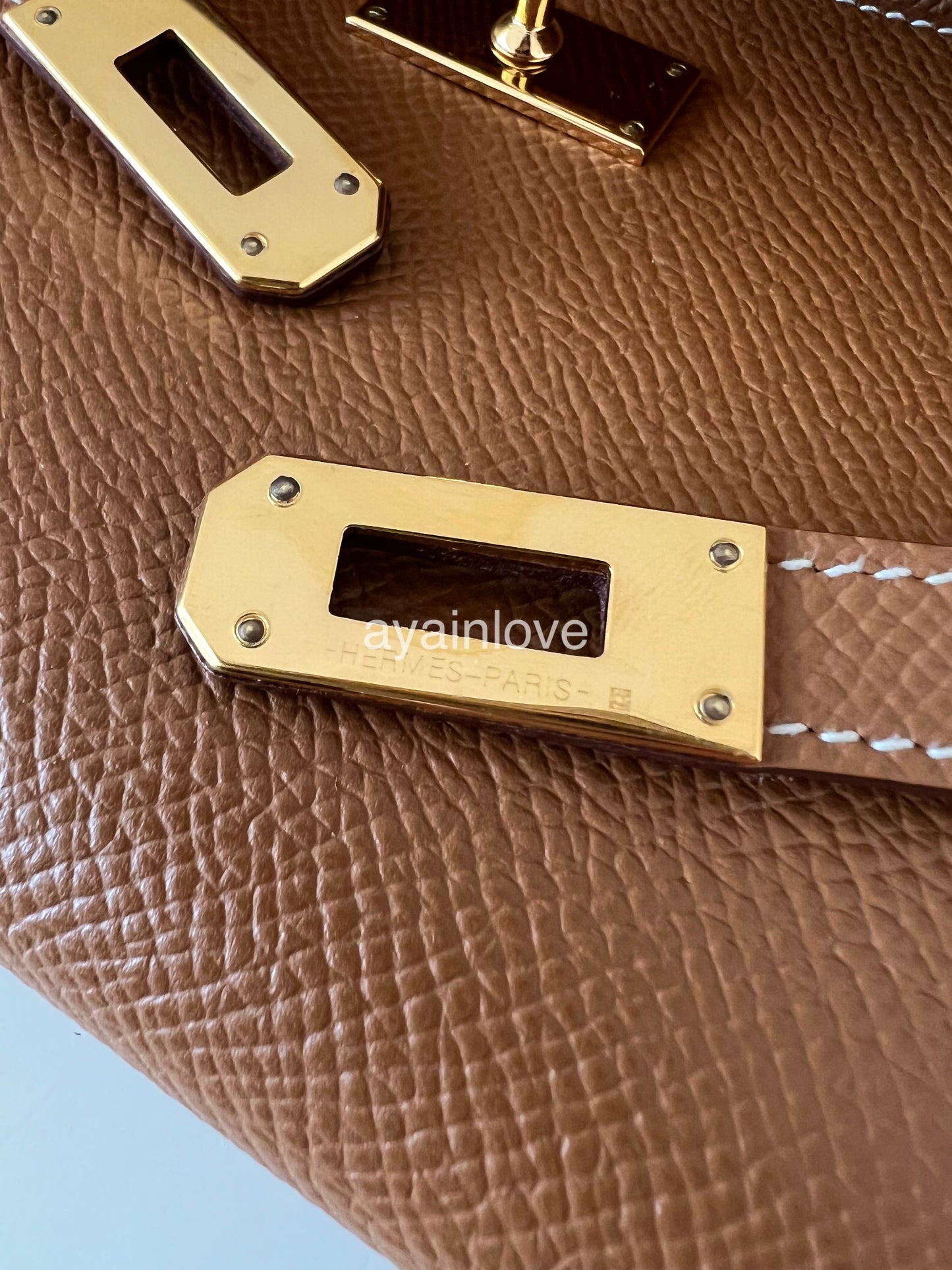 HERMES Kelly Long Wallet Gold Epsom Gold Hardware Z Stamp