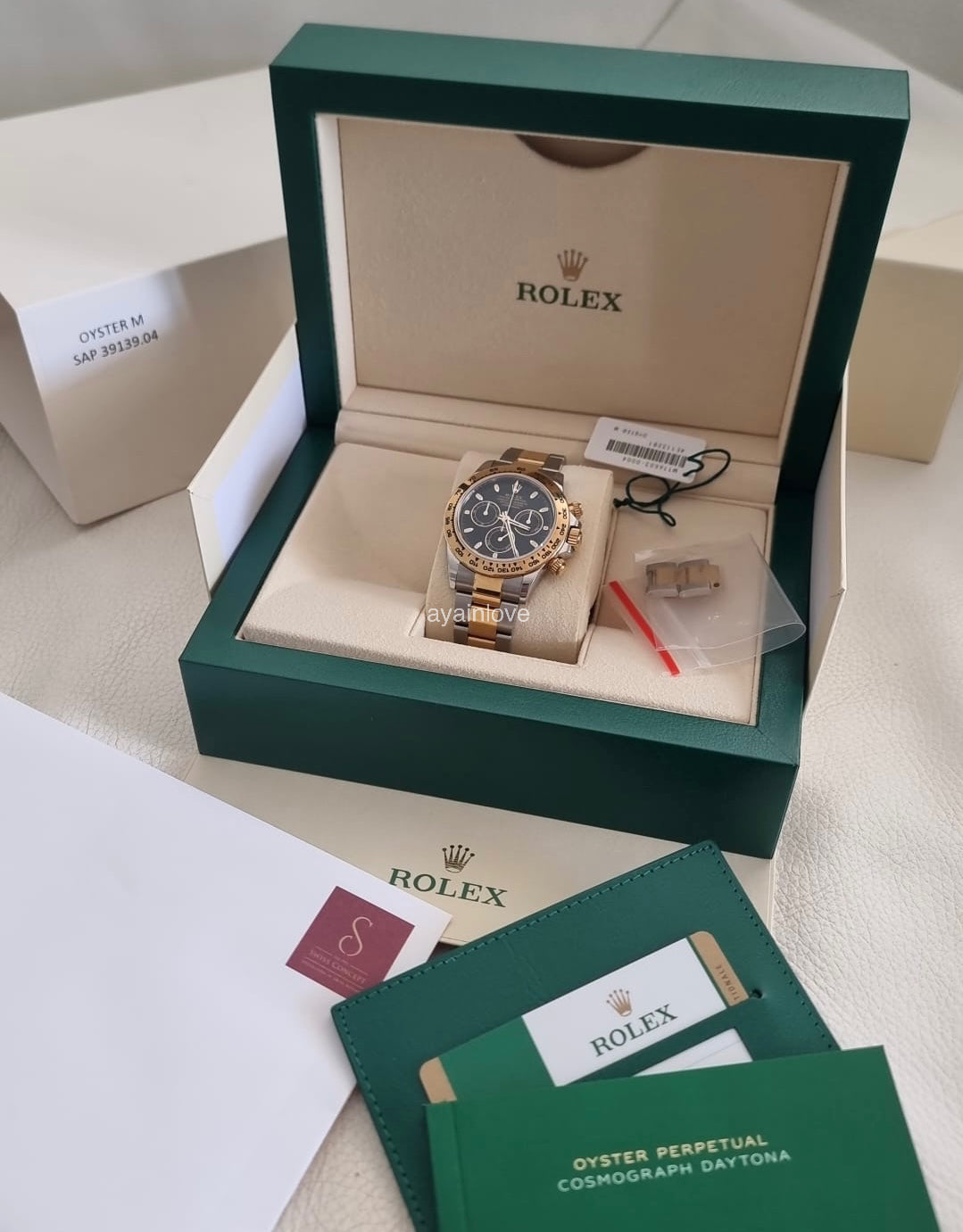 ROLEX Daytona Cosmograph 40 Black Dial Two-Tones Gold and Oystersteel 116503