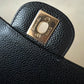 CHANEL Black Caviar Medium/Large Classic Flap Gold Hardware