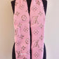 LOUIS VUITTON LV Shine Pink Gold Echarpe Logomania M70466 Wool Shawl Scarf