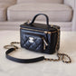 CHANEL Black Caviar Cargo Top Handle Rectangular Vanity 2023 Gold Hardware