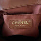 CHANEL Mini Duma Dark Brown Drawstring Double Pocket Backpack Microchipped Light Gold Hardware