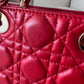 DIOR Small Lady Dior Red Cannage 2019 Light Gold Hardware