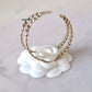 CHANEL 19P Large Hoop Crystal CC Earrings Light Gold Hardware