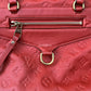 LOUIS VUITTON Lumineuse Red Orient Monogram Empreinte PM Satchel Gold Hardware