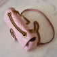 Gucci GG Marmont Mini Matelassé Pink Leather Shoulder Bag