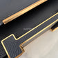 HERMES Geta Black Noir Chevre Mysore Goat Skin Gold Hardware Z Stamp