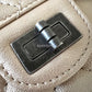 CHANEL 19K Iridescent Light Beige Sheepskin 2.55 Reissue 224 Mini Flap Bag Ruthenium Hardware