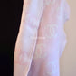 CHANEL CC Logo Wool Cashmere Double Side Light Pink/White Scarf