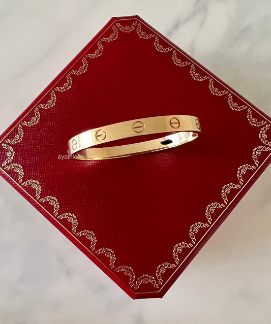 CARTIER 18KT Yellow Gold LOVE Classic Model Bracelet 2022 Size 16